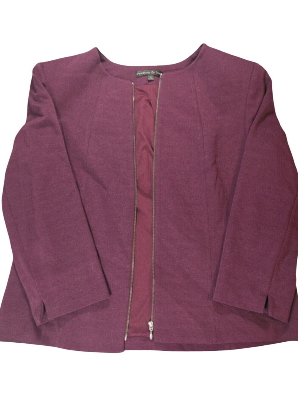 Preston & York Purple Blazer Buisiness Feminine - Picture 7 of 7